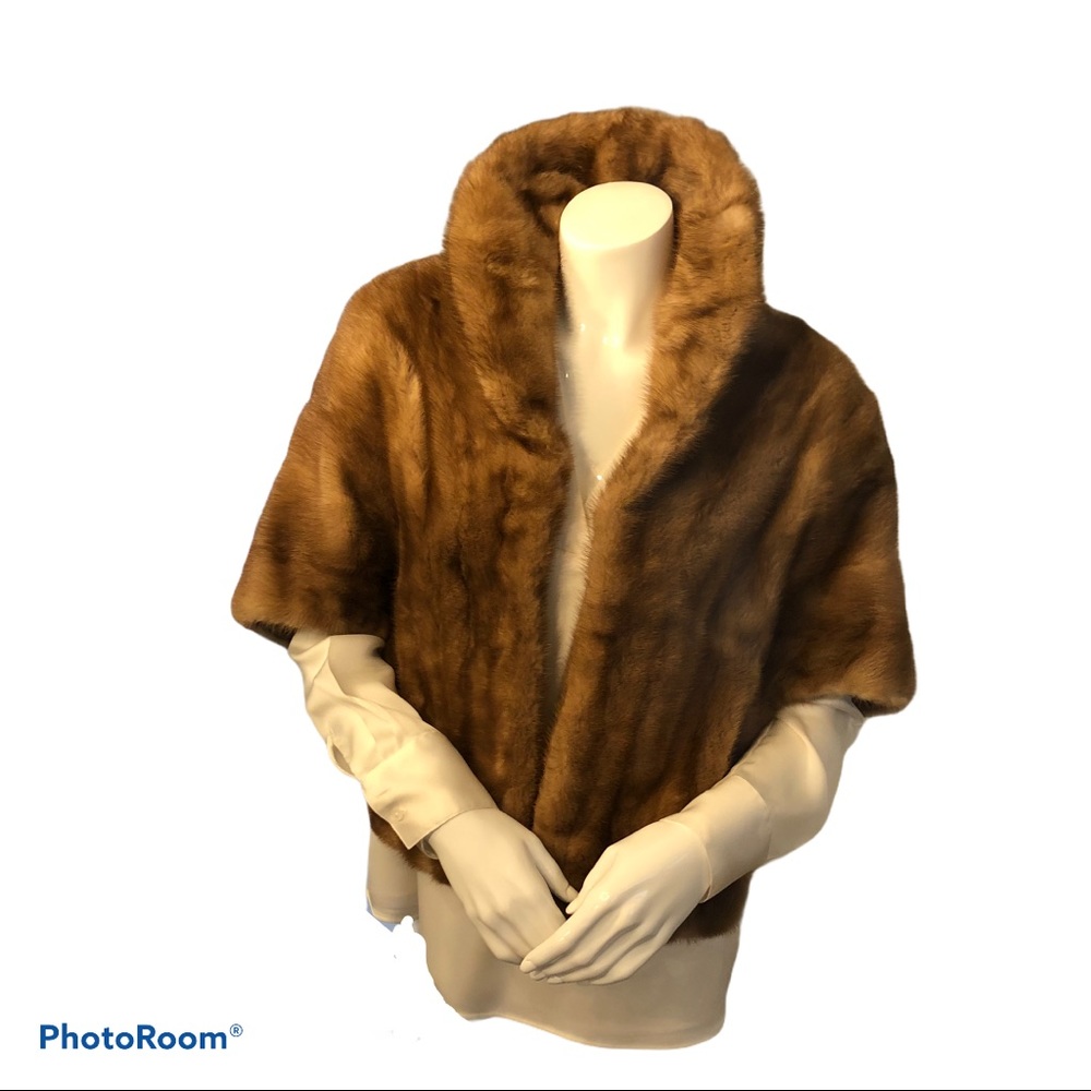 Vintage Mink Shawl Dernburg Singer Winter Romance